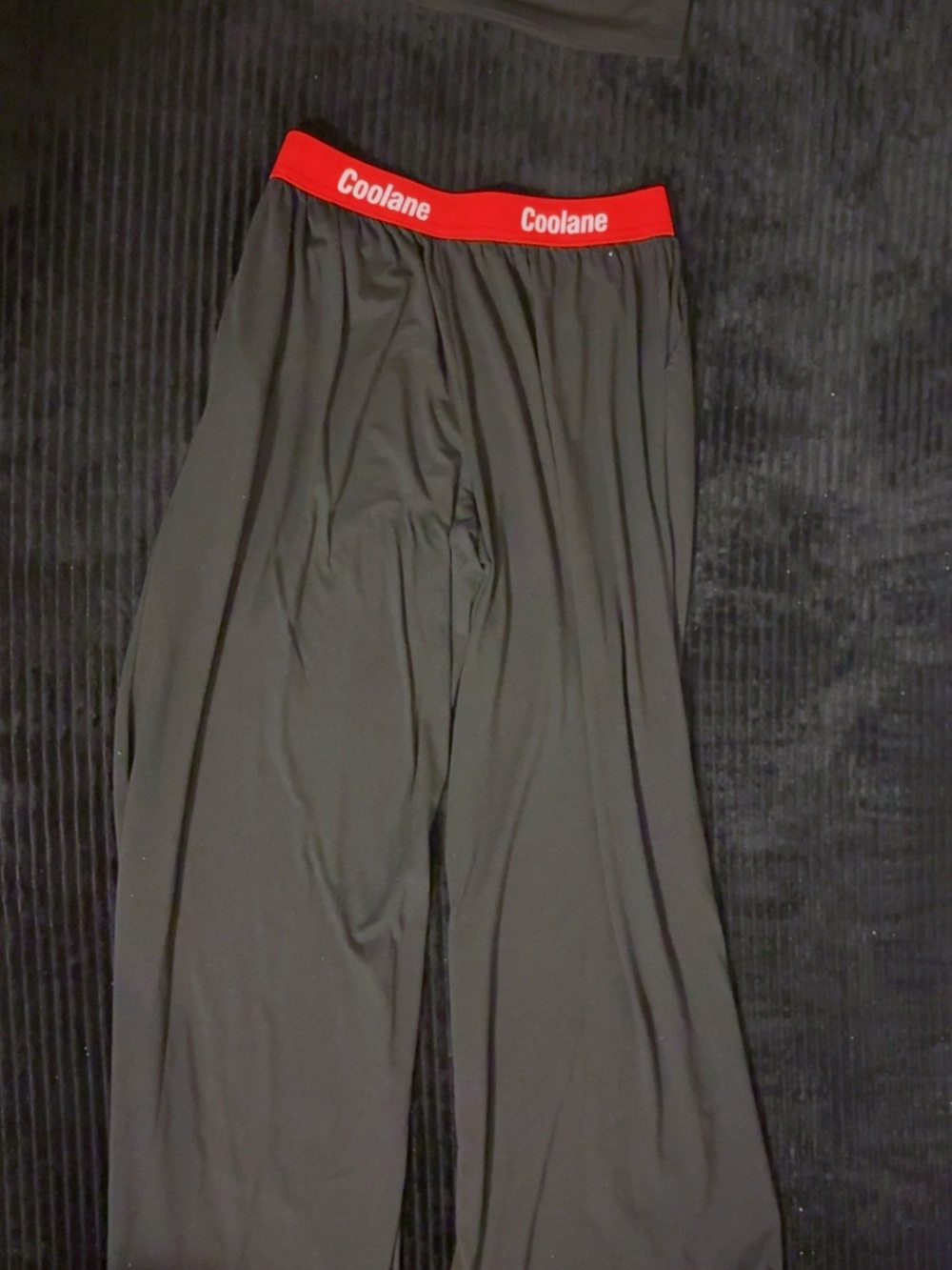 COOLA Black Joggers with Red Branded Waistband